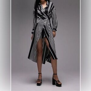 TOPSHOP Shirt dress in Black